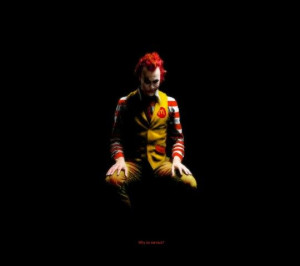 The Joker as Ronald McDonald