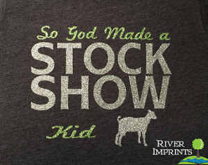 Youth STOCK SHOW, youth girls fitte d sparkly tee shirt ...