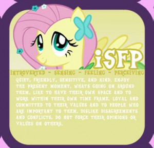 not sure how much Fluttershy matches my personality, though. Shy ...