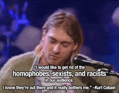 Happy birthday, Kurt Cobain! #homophobia #lgbt #gay More