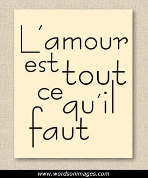 Love quotes in french
