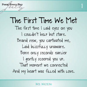 first time we met | poem about meeting your baby for the first time ...