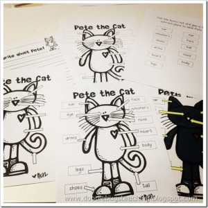pete the cat reading writing and math activities great idea for ...