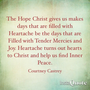LDS Quote by Courtney Castrey - would be better without the typo # ...