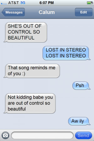 5sos Text Imagines Preference #29: he texts you