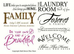 Lot Wall Vinyl Saying 8 Quotes Decals Shop Craft Fair Show Home Decor