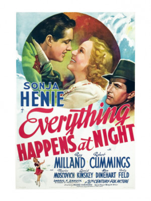 ... Happens at Night, Robert Cummings, Sonja Henie, Ray Milland, 1939 Now