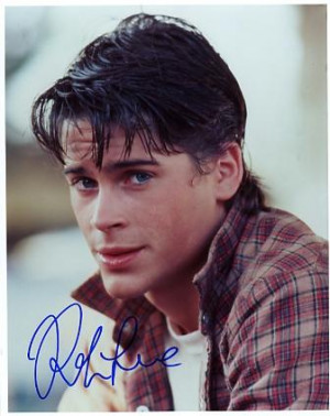 young rob lowe, wish you were still young :(