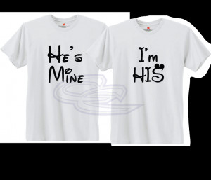 LGBT Gay Matching Shirts I’m His He’s Mine With Initials and ...