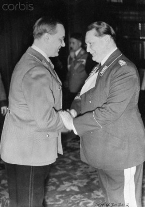 Alfred Rosenberg Shaking Hands with Hermann Goering