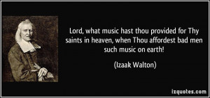 Lord, what music hast thou provided for Thy saints in heaven, when ...