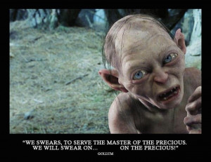 LOTR 30 day challenge day 27: favorite antagonist: Gollum. He is a ...