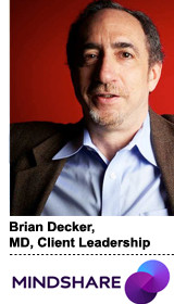 Brian Decker, managing director of client leadership and GroupM Sherpa ...