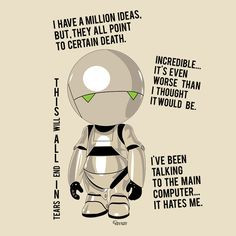 Check out this awesome 'Marvin+%3A+the+pessimist+robot' design on ...