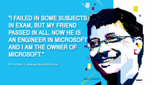 ... . Now he is an engineer in Microsoft and I am the owner of Microsoft