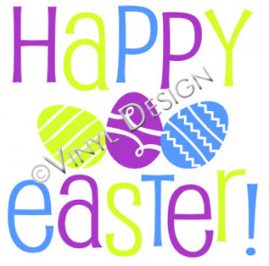 home vinyl wall art easter happy easter happy easter