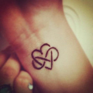Heart and infinity tattoo