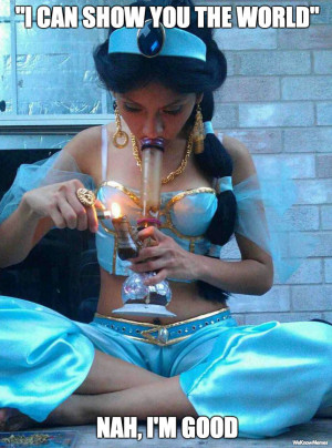 Bong Smoking Jasmine – I can show you the world…