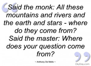 said the monk anthony de mello