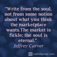 Jeffrey Carver quote on writing More