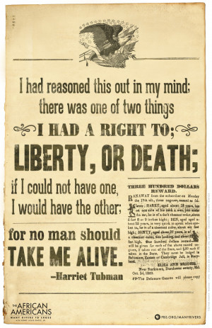 ... Tubman Poster, The African Americans: Many Rivers to Cross - PBS