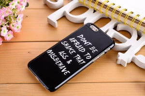 Cute Funny Joke Quotes Hard Back Case Skin Cover for Apple iPhone4 4S ...