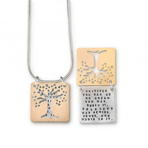 ... You Can Do Or Dream, Goethe, Inspirational Quote Necklace Jewelry