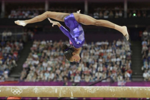 American Gymnast Gabby Douglas Takes Gold in Women's All-around
