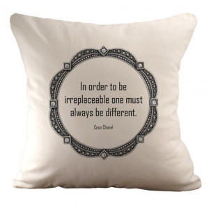 Coco Quote Cushion Cover 18x18 3 quotes by sarahsmiledesign, $39.00
