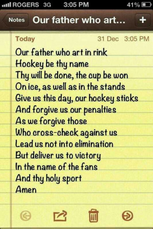 hockey poems