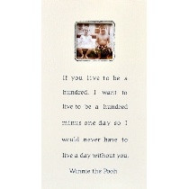 winnie the pooh quote - frame