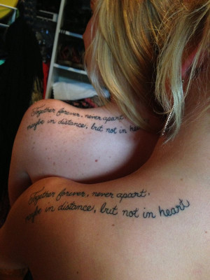 Maybe In Distance But Never At Heart Best Friend Tattoos Or Sister ...