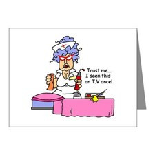 Funny Nurse Sayings Thank You Cards & Note Cards