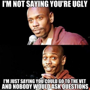Not Saying You’re Ugly Funny Meme