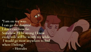 Uplifting quotes sayings i am on my way hercules