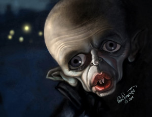 Caricatura de Klaus Kinskio Nosferatu jpg