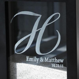 Home » Engraved Wedding Unity Sand Ceremony Shadow Box Set