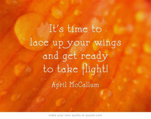 ... get ready to take flight!
