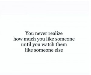 ... just want to tell him shes not good enough for him but i just cant do