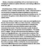 essay on Of Mice And Men, Candy