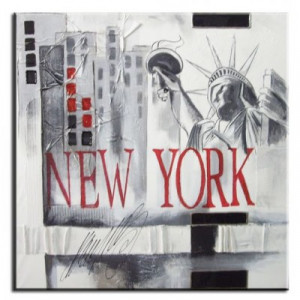 cuadro new york blanco y negro nueva york cuadro pintado