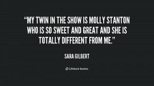 Twin Quotes Quote-sara-gilbert-my-twin