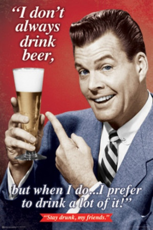 Haha, a parody of the Dos Equis commercials