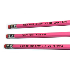 Grand Budapest Hotel stamped quote Pencil Set by POPCULT from LA LA ...