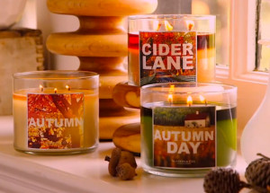 Autumn scented candles
