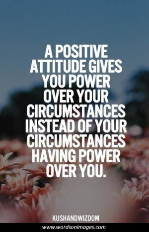 Quote about positive attitude