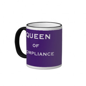 Funny Compliance Job Title & Female Boss Name Ringer Mug