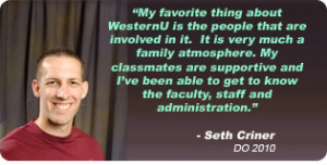 Photo of Seth Criner and quote