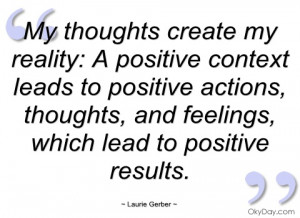 my thoughts create my reality