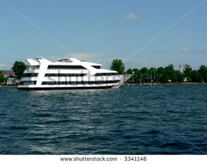 river cruise ship traveling on the Potomac River in Washington, DC ...